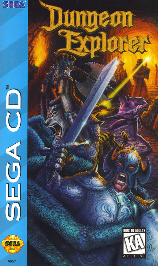 Dungeon Explorer (USA) Sega CD Game Cover